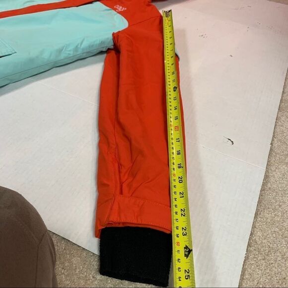 ORAGE youth unisex winter ski jacket hooded 14 XL orange light blue - Picture 14 of 15